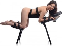 Master Series Extreme Sex Bench - Zwart - Leer