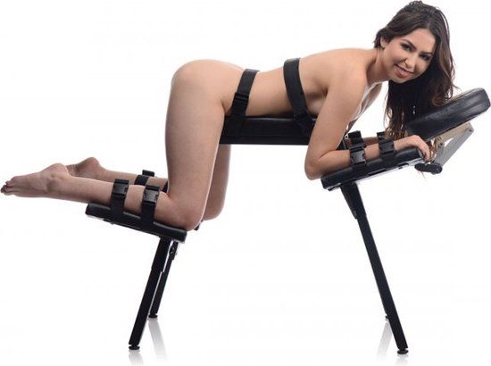 Master Series Extreme Sex Bench - Zwart - Leer