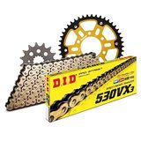Kettingset DID Kettingset Stealth 530VX3 / 114 klinkslot goud voor Suzuki GSF Bandit N S 1200 cc Bj. 1997-2005