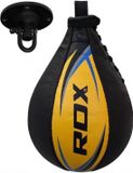 RDX Sports Boksbal - Bokszak - Speedball - Bokstraining - Geel - Leer