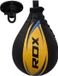 RDX Sports Boksbal - Bokszak - Speedball - Bokstraining - Geel - Leer