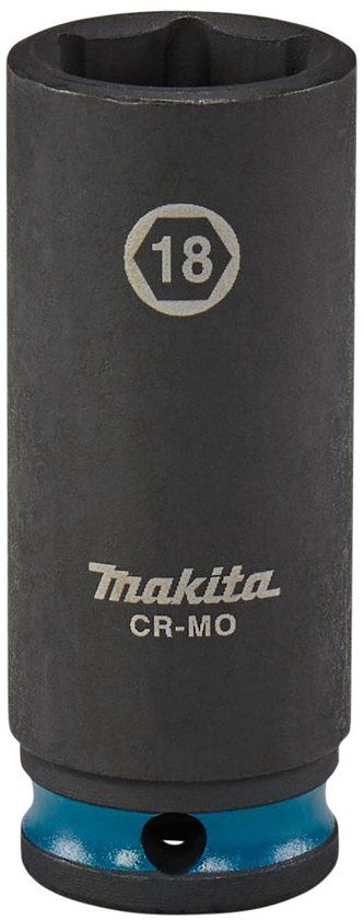 Makita E-16352 Impact Black Krachtdop 3/8 lang | 18 mm