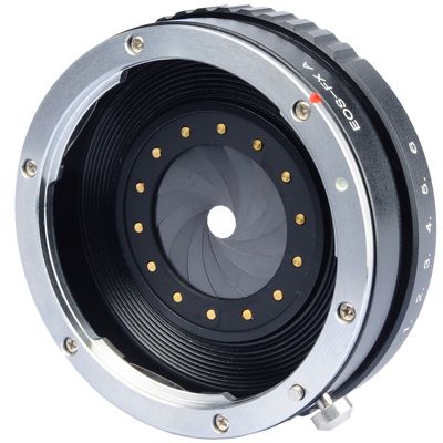 B.I.G. Camera Lens Adapter Canon EF to Fujifilm X Black