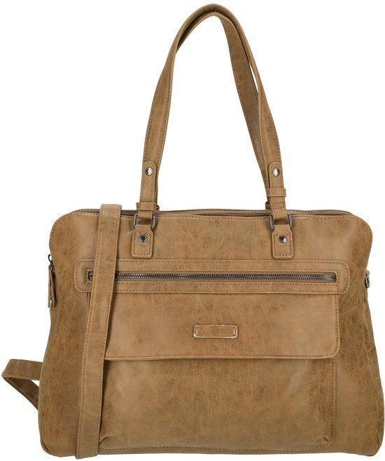 Enrico Benetti Nouméa Schoudertas / Laptoptas 15" - Camel