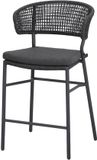 AVH-Collectie Modena barstoel antraciet rope aluminium stapelbaar