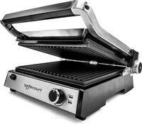 Safecourt Kitchen 3-in-1 Contact Grill - 2000W - RVS - Uitneembare platen