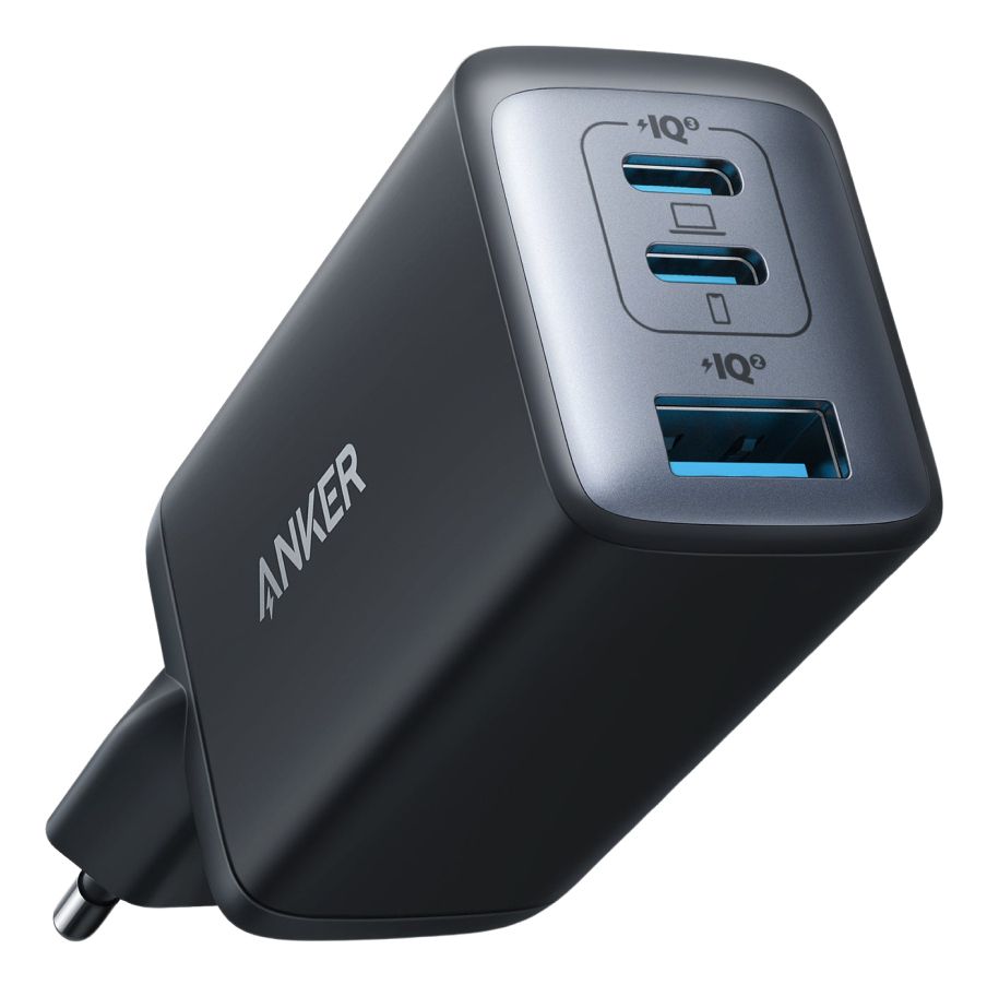 Anker 735 (Nano II 65W) USB-C Charger - 3-Port Compact Foldable Fast Charger for Smartphone, Tablet, Laptop