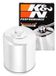 K&N Powersports Oliefilter - Opschroeffilter Chrome 76x98mm compatibel met Harley Davidson (KN-174C)