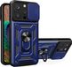 Techsuit Hoesje geschikt voor Apple iPhone 15 Pro - Camshield Back Cover - Blauw