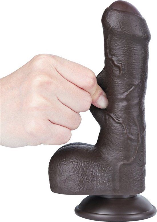 LoveToy - Aftrekbare dildo 18,3 cm (Ø 3,5 cm) - Zwart