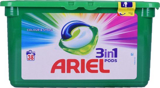 Ariel 3in1 Pods Kleur & Stijl - 38 Wasbeurten - Wasmiddelcapsules