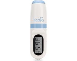 Scala SC 8271 Infrarood Voorhoofd Thermometer - Digitaal - 1 seconde meettijd - Wit/Blauw