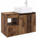 Ensemble de meubles de salle de bain 2 pièces Vieux bois 83 x 35 x 80 cm Bois traité