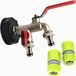 Adaptateur double tête IBC sans marque, 1/2 pouce, laiton