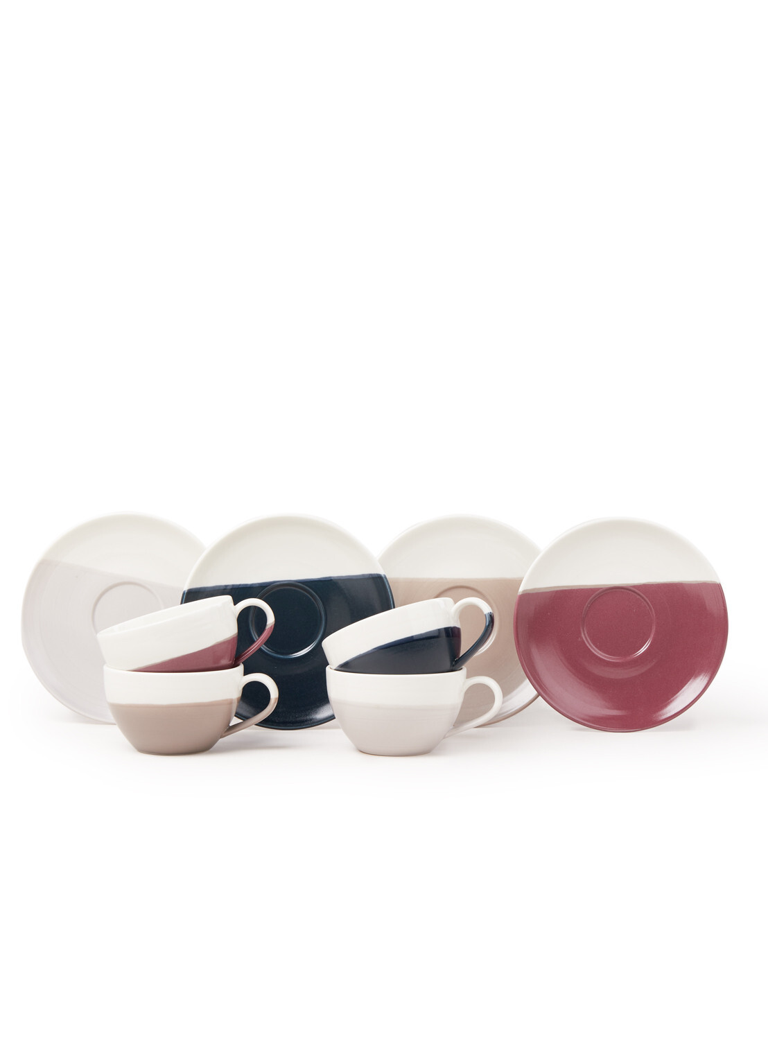 Royal Doulton Coffee Studio cappuccino kop en schotel 25,5 cl set van 4