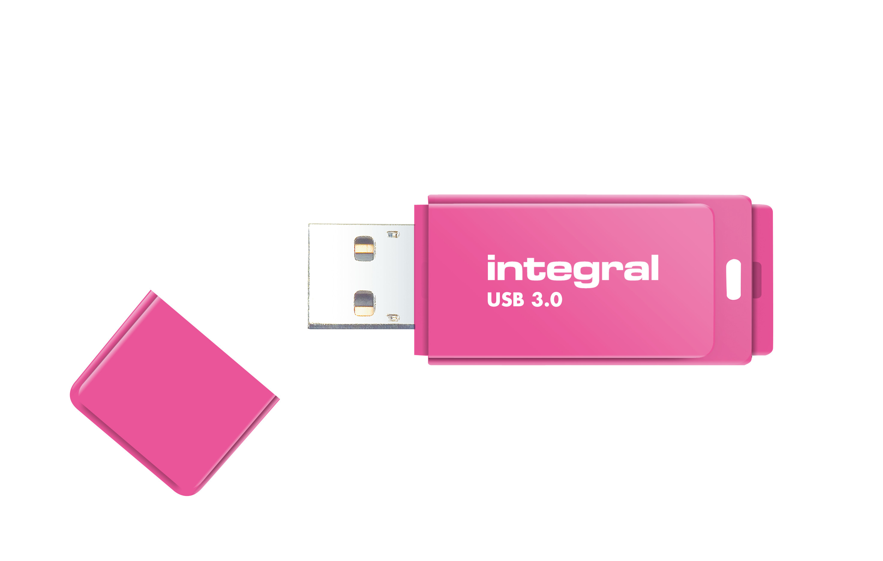 Integral 64GB USB3.0 DRIVE NEON PINK UP TO R-100 W-30 MBS INTEGRAL