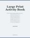 Large Print Variety Activity Book for Seniors