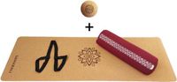Samarali Rode Yin Yoga Classic Set - Kurk Mat, Bolster & Massagebal