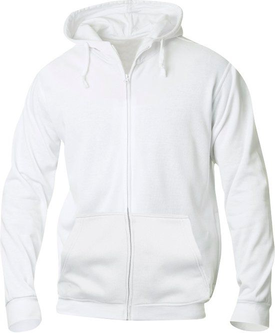 Clique - Sweatshirt met capuchon - Unisex - Maat S - Wit - 7332413512652