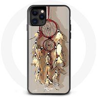 Maniacase Hoesje voor iPhone 12 Pro Max Tekening Dream Catcher Koffie Crème