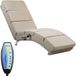 Casaria Relaxfauteuil - Massage en Verwarmingsfunctie - Zandkleur