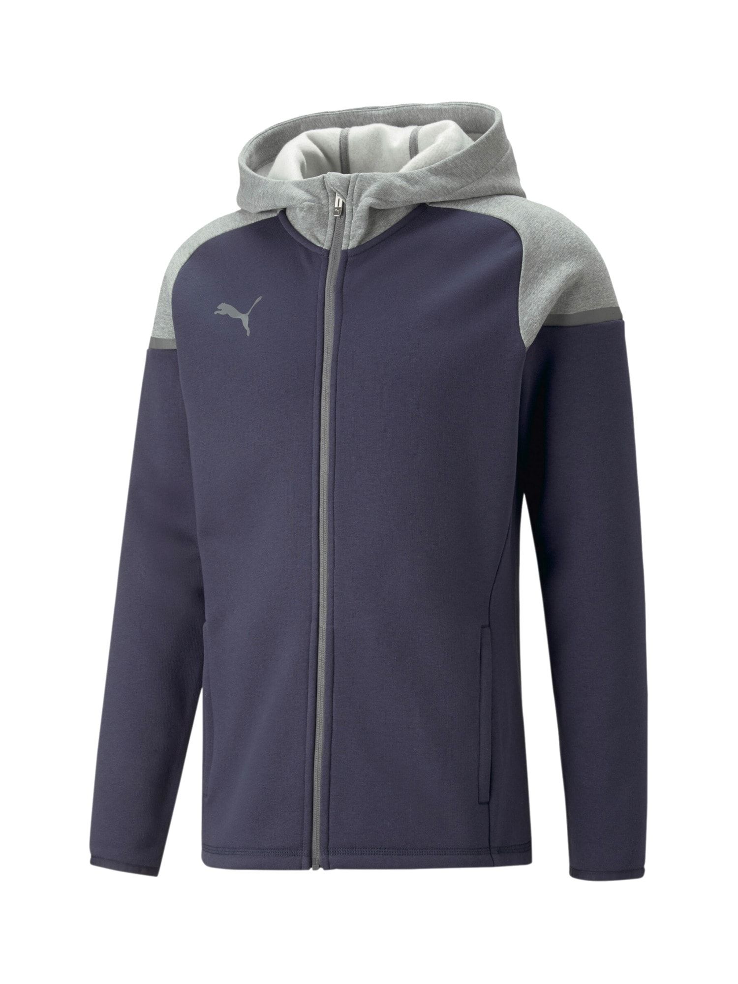 Puma Team Cup Casuals Jas Met Kap Heren - Marine | Maat: S
