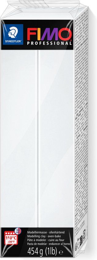 FIMO Professional - ovenhardende boetseerklei - 454g - Wit