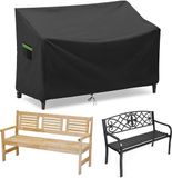 Famanu - Tuinbankhoes, waterdicht, winterbestendig, 420D Oxford-weefsel, winddicht, zonlicht- en lichtbestendig, voor terrasbanken buiten, 193 x 66 x 63/89 cm