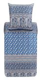 Bassetti Beddengoed Imperia B1 katoen Mako-satijn blauw 200x200cm 80x80cm