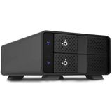 FANTEC 2x USB 3.2 Gen2 10G RAID harde schijf dockingstation voor 2X SATA 3,5/2,5 inch HDD's, overdrachtsnelheden tot 10 Gbit/sec, geen gereedschap nodig, vergrendelbaar, 2X USB-kabel. Aluminium