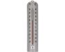 Merkloos / Sans marque Koopman International Thermometer - 27 cm - Zilver - Binnen / Buiten - Wandmontage - Celsius