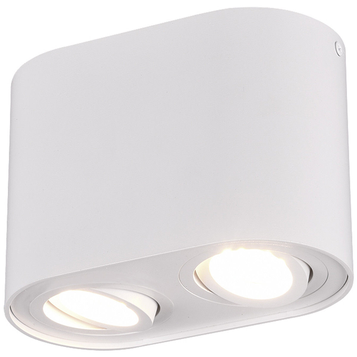 BES LED LED Plafondlamp - Plafondverlichting - Trion Cosmin - GU10 Fitting - 2-lichts - Rechthoek - Mat Wit - Aluminium