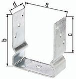 GAH-Alberts 217648 U-paaldrager, om vast te schroeven, thermisch verzinkt, lichte breedte: 121 mm