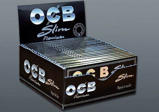 Ocb Premium Slim King Size Black - 50 packs of 33 papers