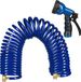 Merkloos Tuinslang Spiraal - 10 meter - Blauw