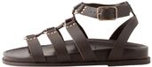 Next - Dames - Forever Comfort® gladiatorsandalen met metalen details, verzacht voetbed en extra brede pasvorm - Bruin