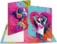 HERMA Elastomappen A4 Carton Music Girl