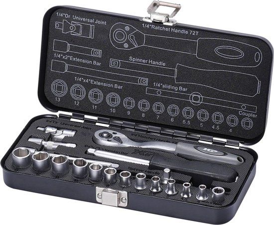 XPTools Geko Doppendoos 1/4'' 20 dlg