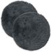 vidaXL Kussensloop 2 stuks HEERLEN Antracietkleurig Ø 30 cm Katoensatijn PV Fleece
