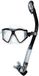 Mares Aquazone Big View Purge Dry Snorkelset Noir / Argent / Transparent