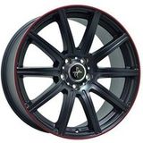 KESKIN WHEELS KT16 DYNAMIC noir mat bord rouge 9.5Jx19 5x112 ET45