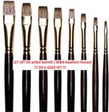 Winsor & Newton Monarch Olieverf Penseel Lange Steel Plat 10