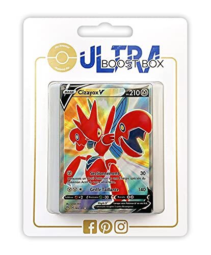 my-booster Cizayox V (Scizor V) 183/189 Full Art - Ultraboost X Epée et Bouclier 3 Ténèbres Embrasées - Doos met 10 Franse Pokemon kaarten