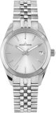 Jacques Lemans Datum horloge Derby Vrouwen Polshorloge Staal Zilverkleurig 30 mm