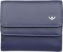 Golden Head Leren portemonnee Madrid RFID Protect Überschlagbörse 1176 Blau donkerblauw