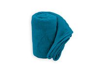 zer0bed Zachte deken | Uni Plaid | Soft Touch | 130 x 160 cm | oceaan