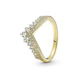 PANDORA SHINE Ring Timeless "Prinzessinnen Wünsche" 14k gelbvergoldet, Zirkonia 167736C01 52