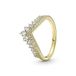 PANDORA SHINE Ring Timeless "Prinzessinnen Wünsche" 14k gelbvergoldet, Zirkonia 167736C01 52