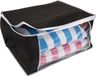 Storage Solutions Dekbed/kussen opberghoes zwart met venster 60 x 45 x 30 cm