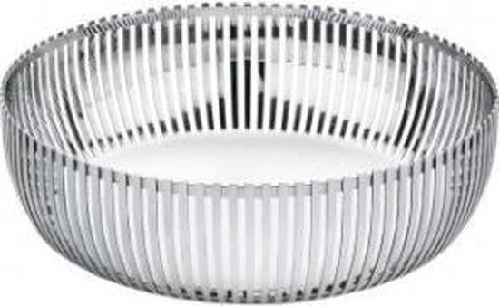 Alessi fruitschaal, broodschaal Pierre Charpin - RVS - Rond - 23 cm